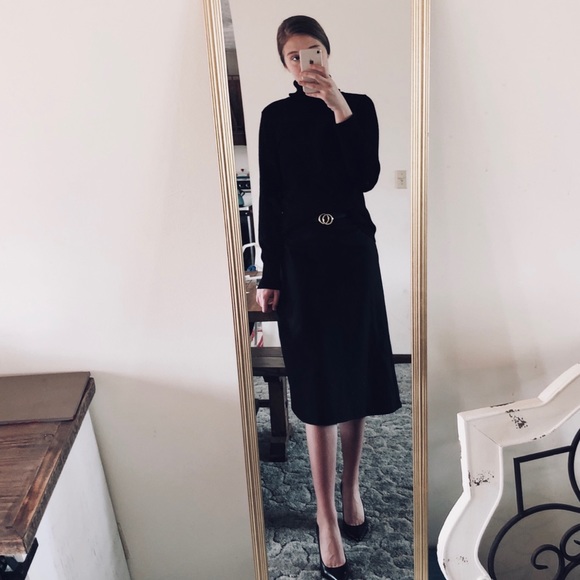 Talbots Dresses & Skirts - Talbots || black high waisted midi skirt